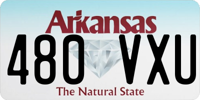 AR license plate 480VXU