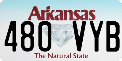 AR license plate 480VYB