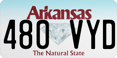 AR license plate 480VYD