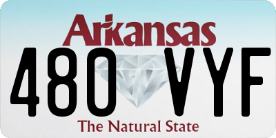 AR license plate 480VYF