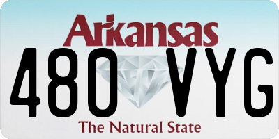AR license plate 480VYG
