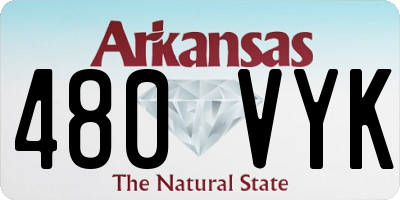 AR license plate 480VYK