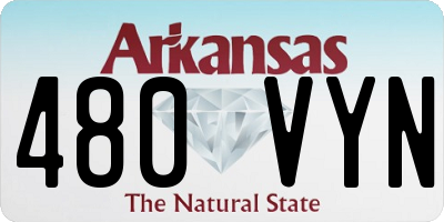 AR license plate 480VYN