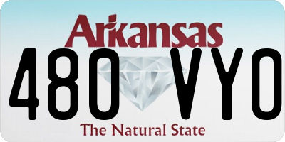 AR license plate 480VYO