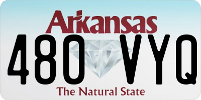 AR license plate 480VYQ