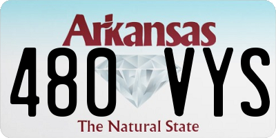 AR license plate 480VYS