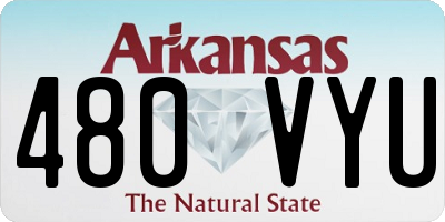 AR license plate 480VYU