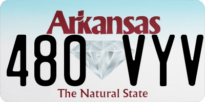 AR license plate 480VYV