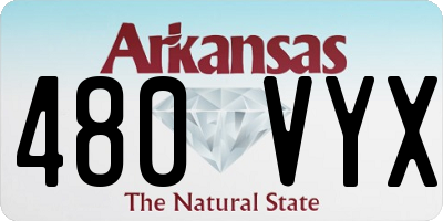 AR license plate 480VYX