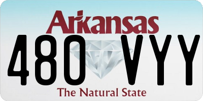 AR license plate 480VYY