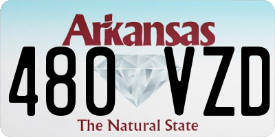 AR license plate 480VZD