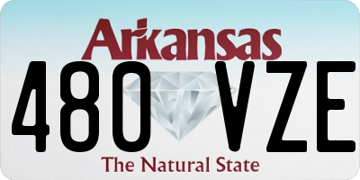 AR license plate 480VZE