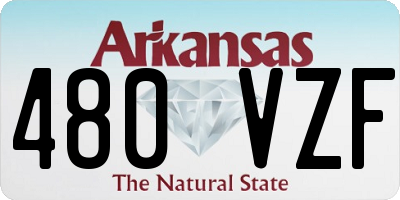 AR license plate 480VZF