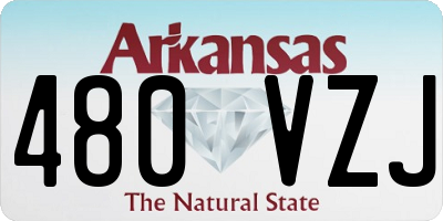 AR license plate 480VZJ
