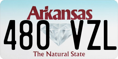AR license plate 480VZL