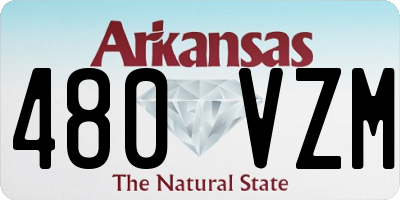 AR license plate 480VZM