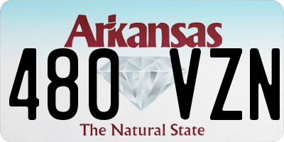 AR license plate 480VZN