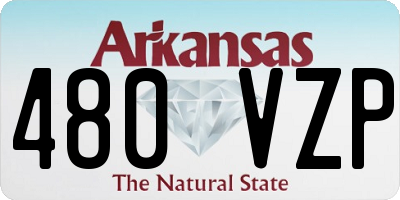 AR license plate 480VZP