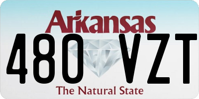 AR license plate 480VZT