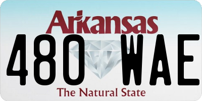 AR license plate 480WAE