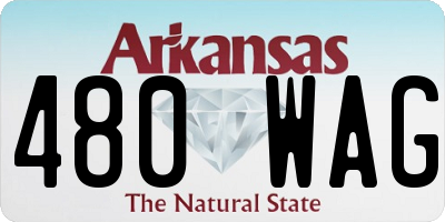AR license plate 480WAG