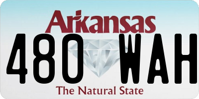 AR license plate 480WAH