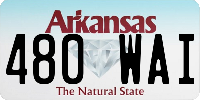 AR license plate 480WAI