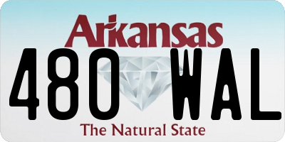 AR license plate 480WAL