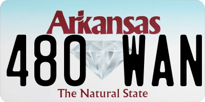 AR license plate 480WAN
