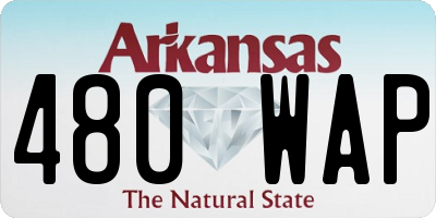 AR license plate 480WAP