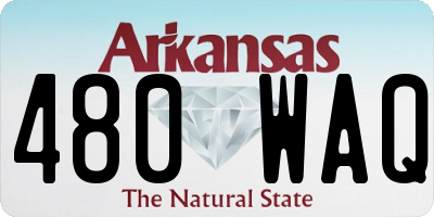 AR license plate 480WAQ