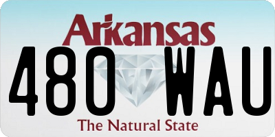 AR license plate 480WAU