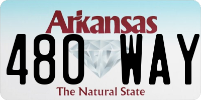 AR license plate 480WAY