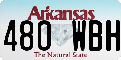 AR license plate 480WBH
