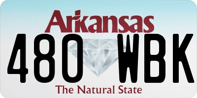 AR license plate 480WBK