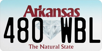 AR license plate 480WBL