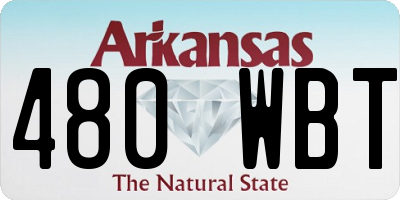 AR license plate 480WBT