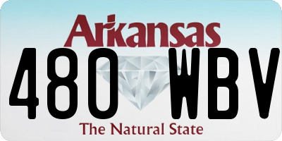 AR license plate 480WBV