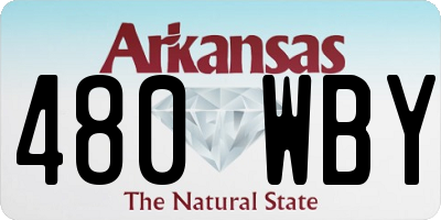 AR license plate 480WBY