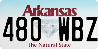 AR license plate 480WBZ
