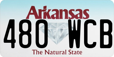 AR license plate 480WCB