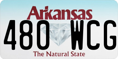 AR license plate 480WCG