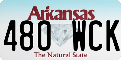 AR license plate 480WCK