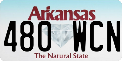 AR license plate 480WCN