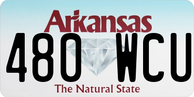 AR license plate 480WCU