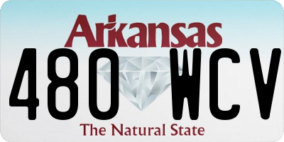 AR license plate 480WCV