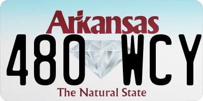 AR license plate 480WCY