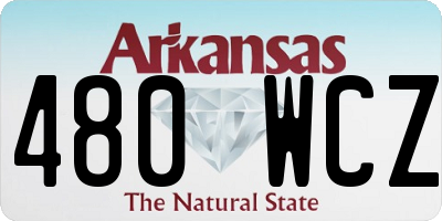 AR license plate 480WCZ