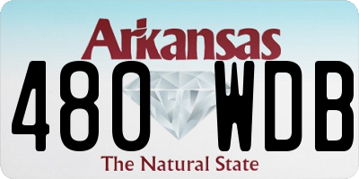 AR license plate 480WDB