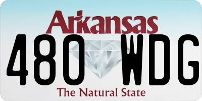 AR license plate 480WDG